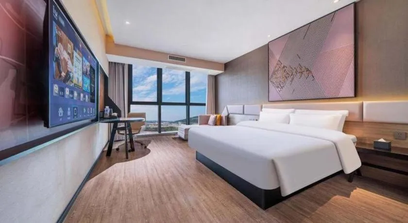 Bed in IU Hotel Chongqing Airport T3 Terminal