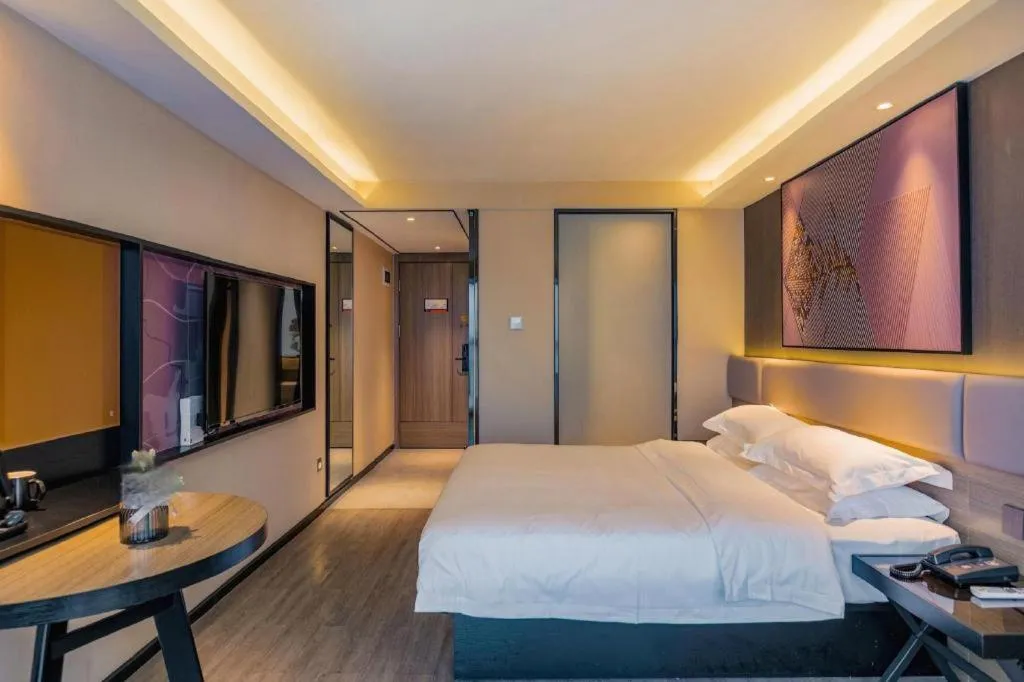 Bed in IU Hotel Chongqing Airport T3 Terminal