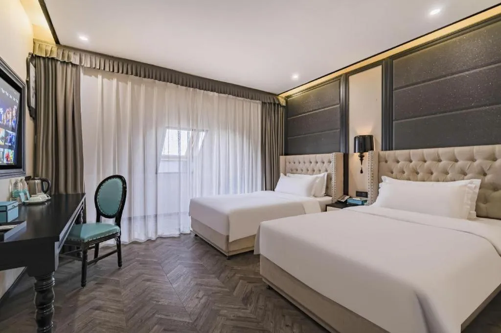 Bed in Xana Lite Hotelle Tianjin Huaming Binhai International Airport
