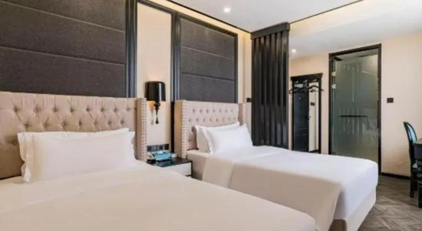 Bed in Xana Lite Hotelle Tianjin Huaming Binhai International Airport