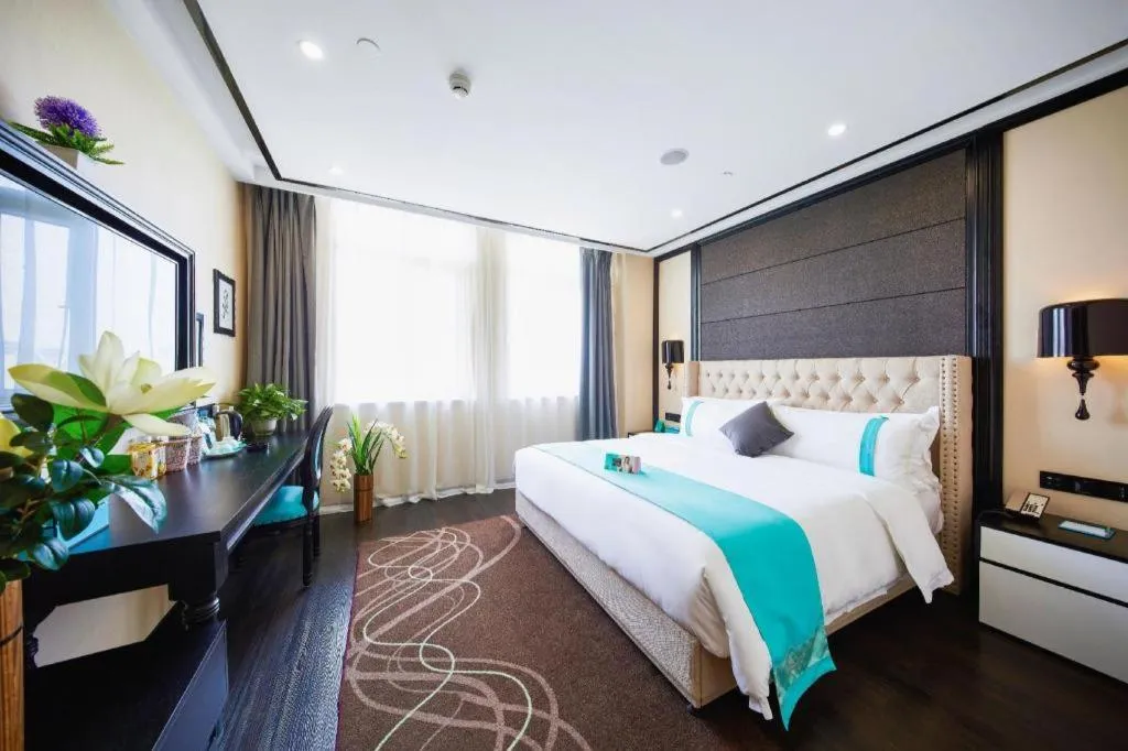 Bed in Xana Lite Hotelle Tianjin Huaming Binhai International Airport