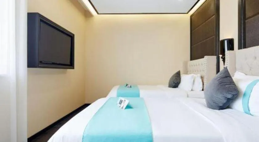 Bed in Xana Lite Hotelle Tianjin Huaming Binhai International Airport