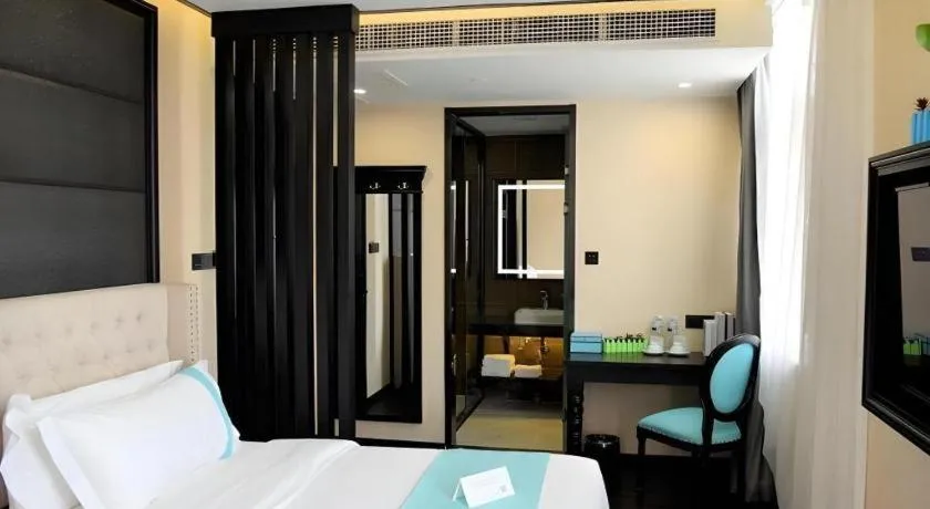 Bed in Xana Lite Hotelle Tianjin Huaming Binhai International Airport