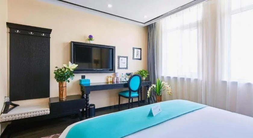 Bed in Xana Lite Hotelle Tianjin Huaming Binhai International Airport