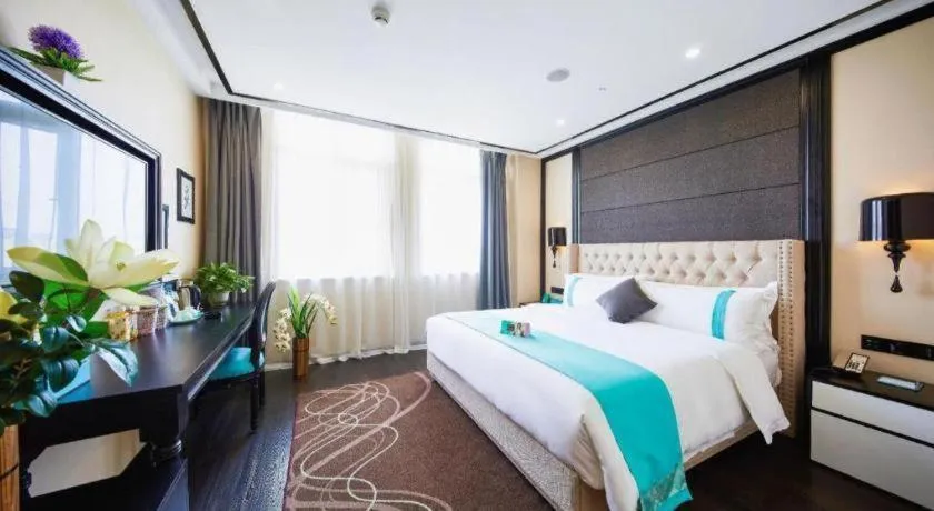 Bed in Xana Lite Hotelle Tianjin Huaming Binhai International Airport