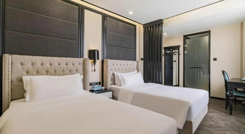 Bed in Xana Lite Hotelle Tianjin Huaming Binhai International Airport