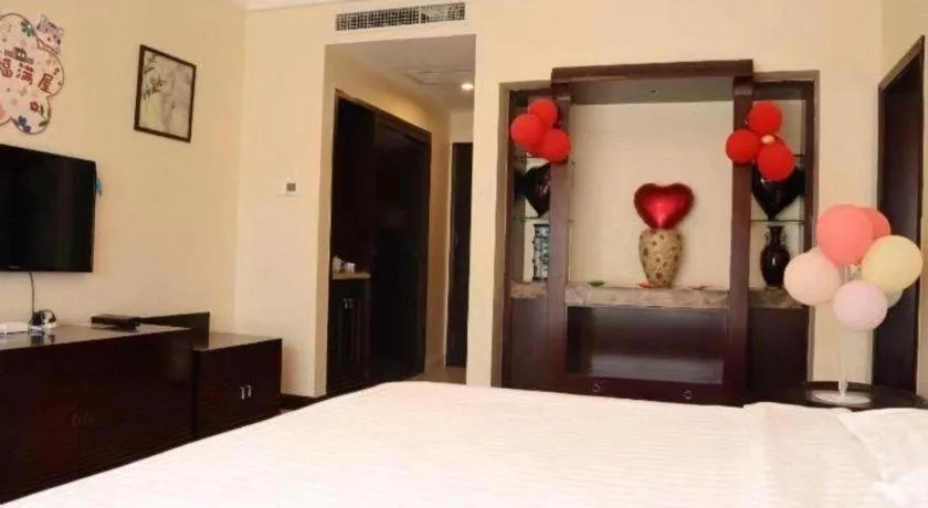 Bed in Jinjiang Hotel Qianan