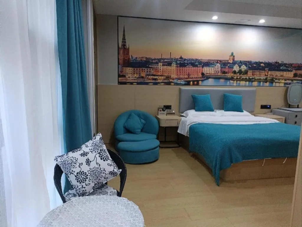 Bed in Shell Hotel Taixing Huangqiao Town Dinghui Road