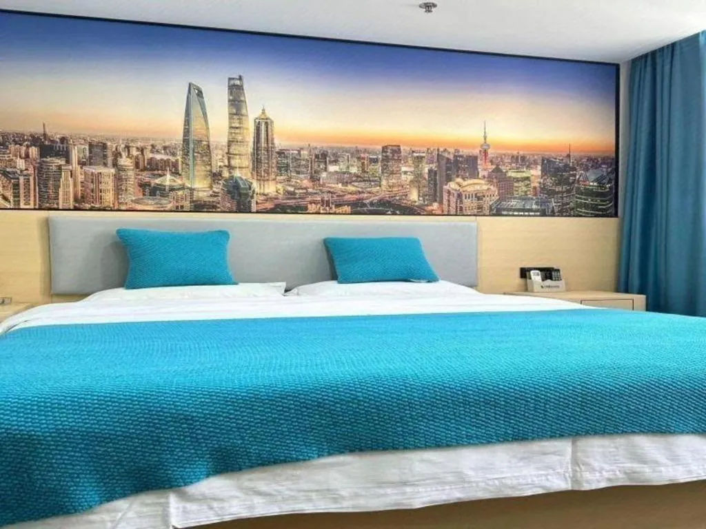 Bed in Shell Hotel Taixing Huangqiao Town Dinghui Road