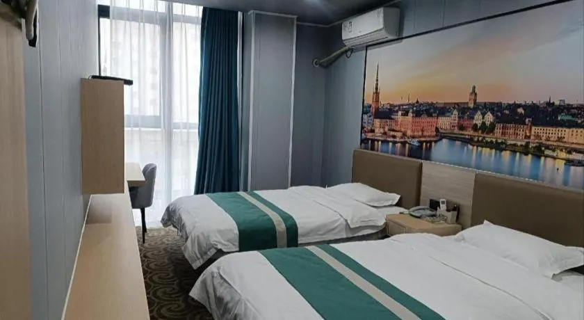Bed in Shell Hotel Taixing Huangqiao Town Dinghui Road