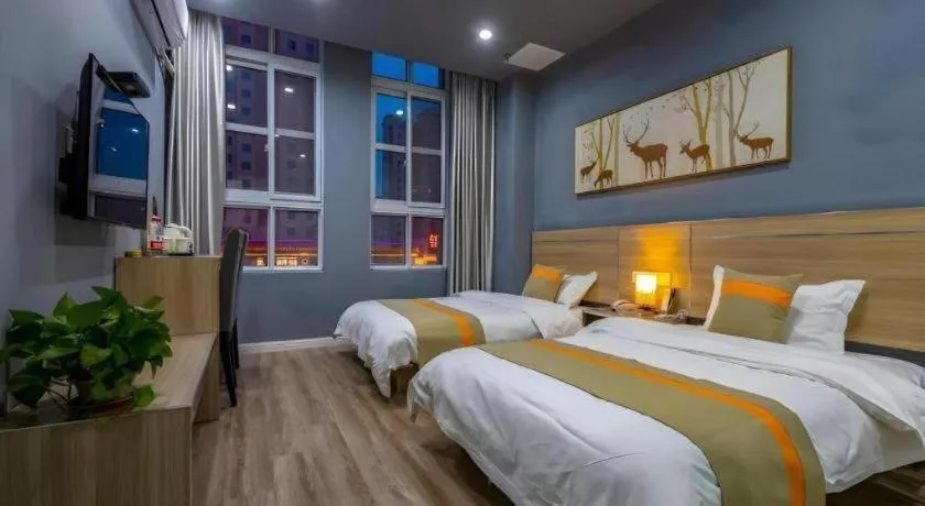 Bed in Shell Hotel Taixing Huangqiao Town Dinghui Road