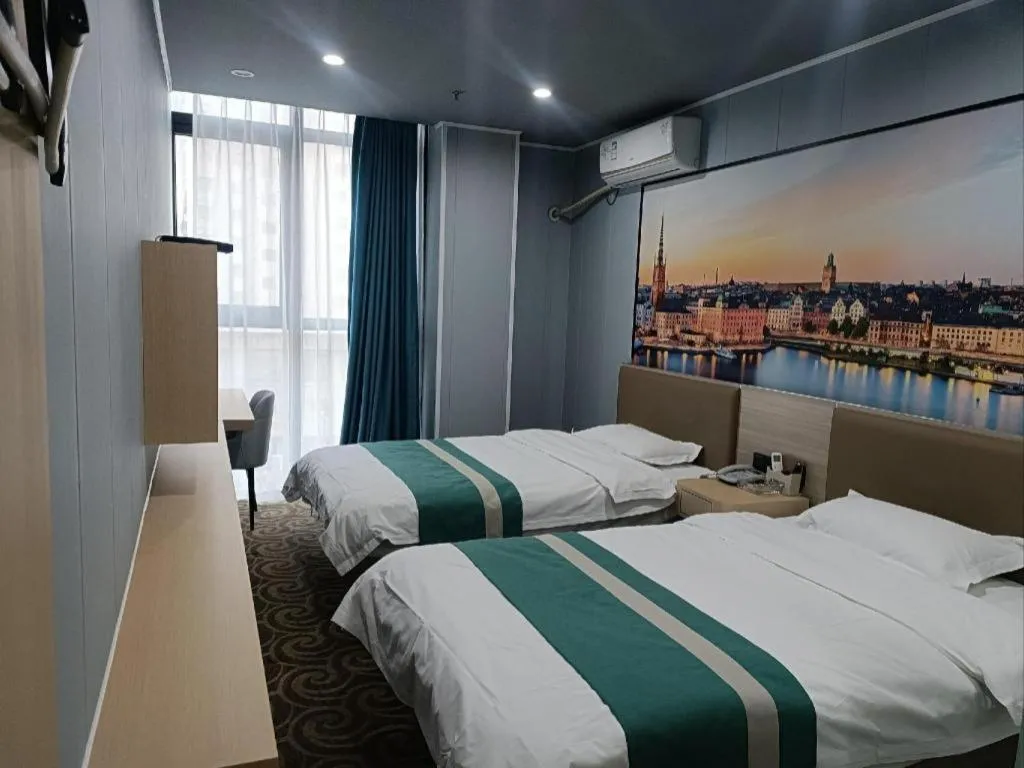 Bed in Shell Hotel Taixing Huangqiao Town Dinghui Road