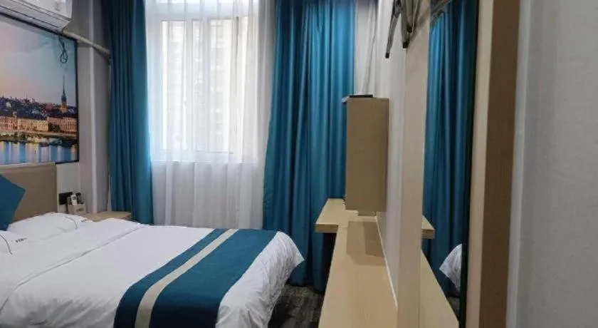 Bed in Shell Hotel Taixing Huangqiao Town Dinghui Road