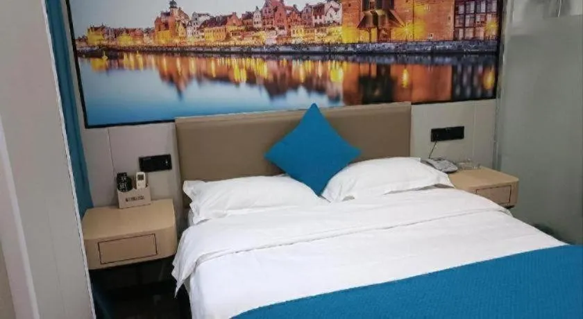 Bed in Shell Hotel Taixing Huangqiao Town Dinghui Road