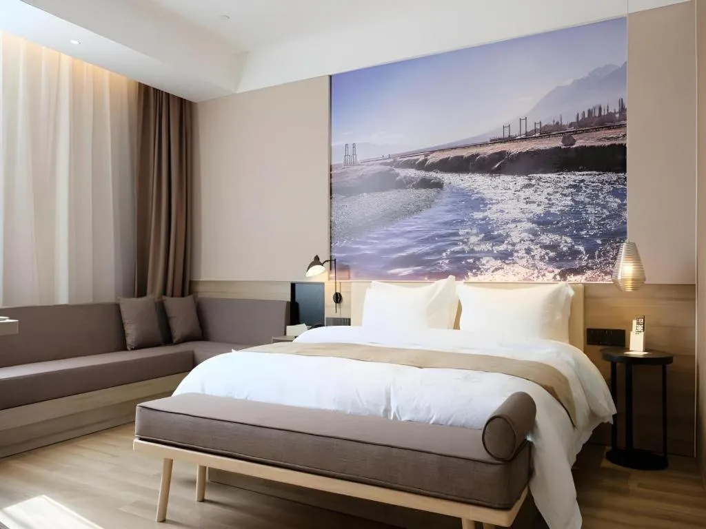 Bed in GreenTree Eastern Hotel Bengbu Huaishang District Yubo Garden