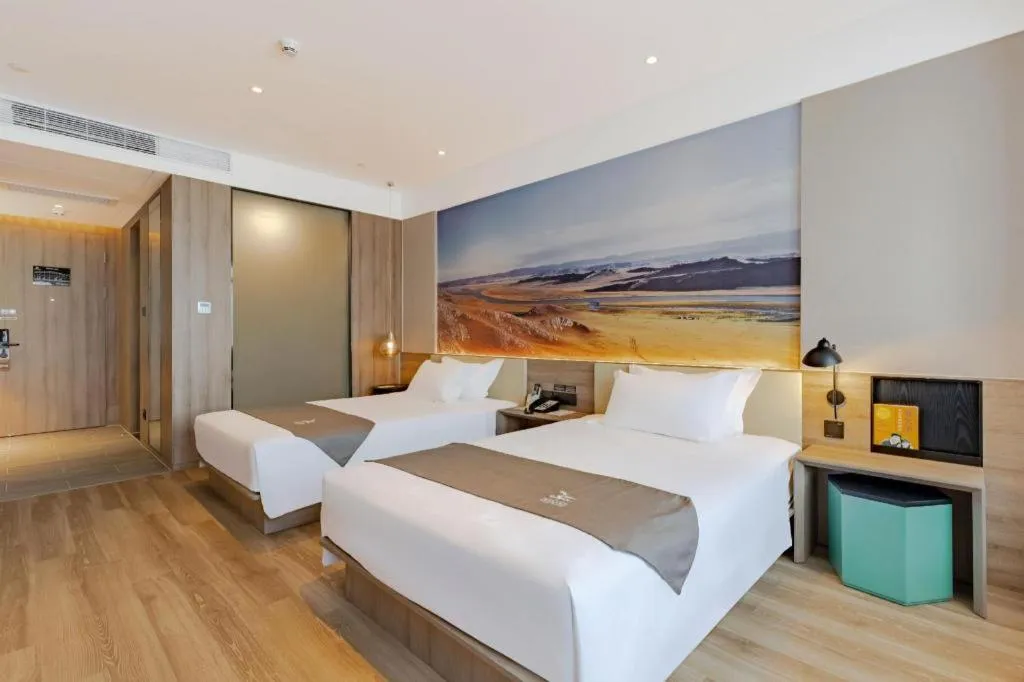 Bed in GreenTree Eastern Hotel Bengbu Huaishang District Yubo Garden