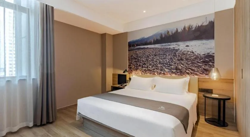 Bed in GreenTree Eastern Hotel Bengbu Huaishang District Yubo Garden