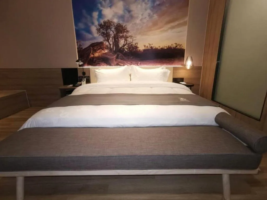 Bed in GreenTree Eastern Hotel Bengbu Huaishang District Yubo Garden