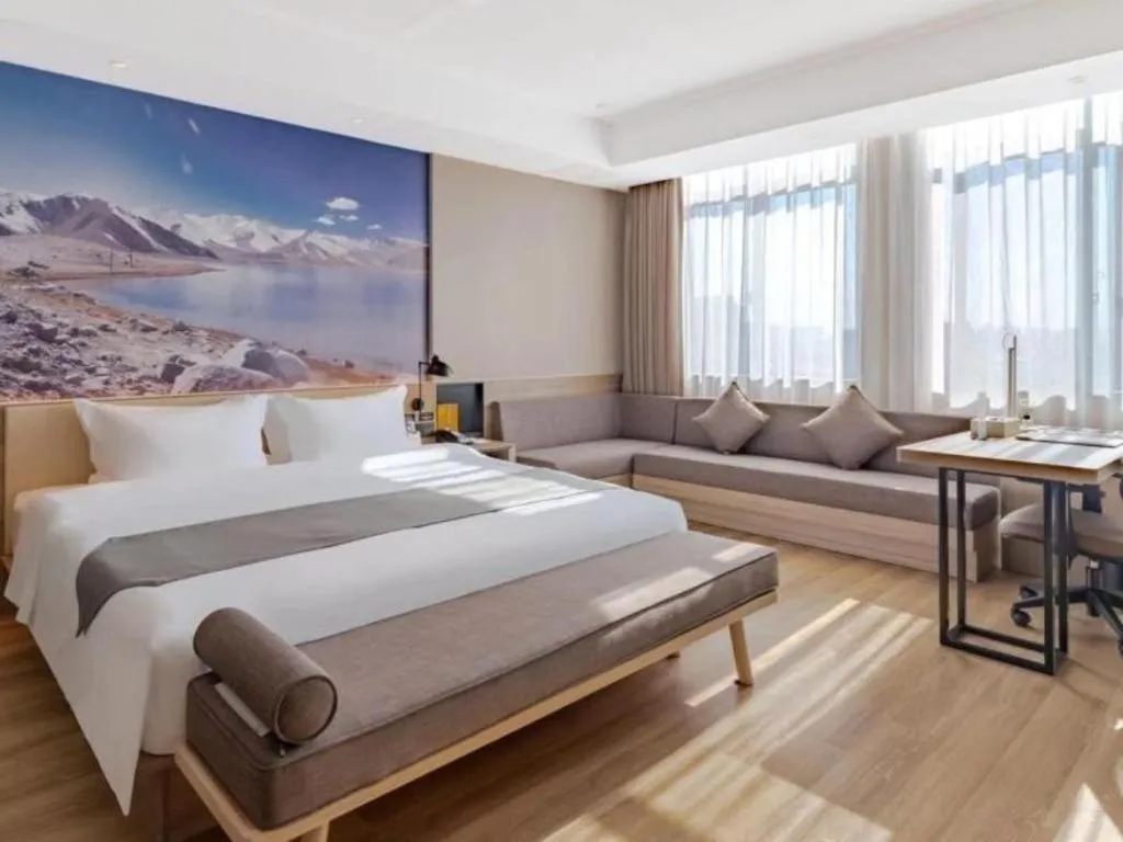 Bed in GreenTree Eastern Hotel Bengbu Huaishang District Yubo Garden