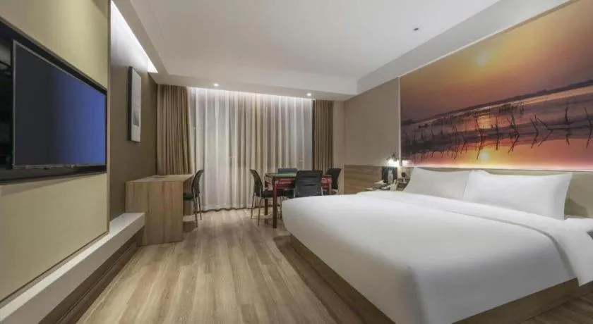 Bed in GreenTree Eastern Hotel Bengbu Huaishang District Yubo Garden