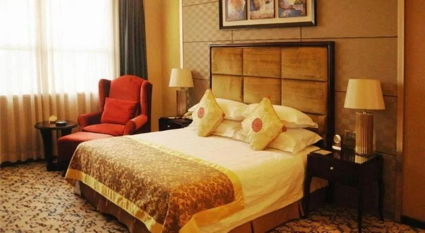 Bed in Dahe Jinjiang Hotel
