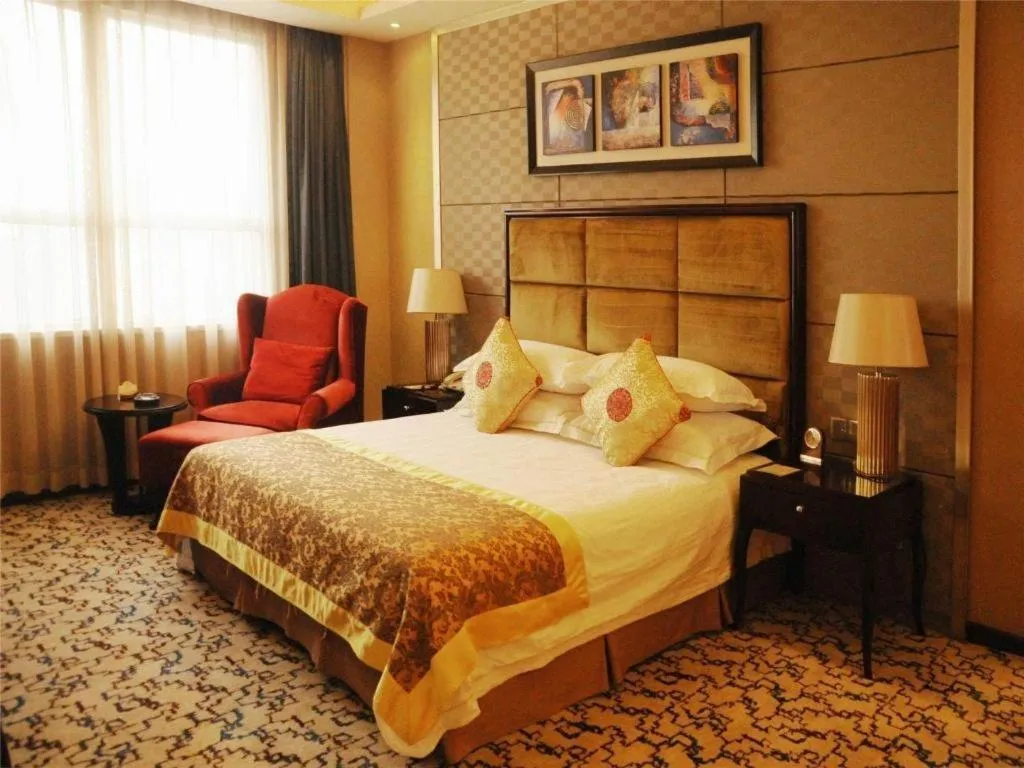 Bed in Dahe Jinjiang Hotel