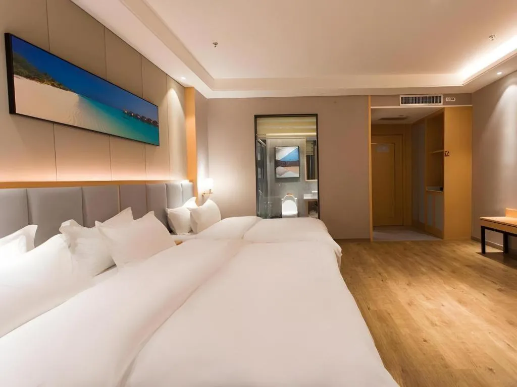 Bed in GreenTree Eastern Hotel Yunnan Shangri-La Yangtang Road