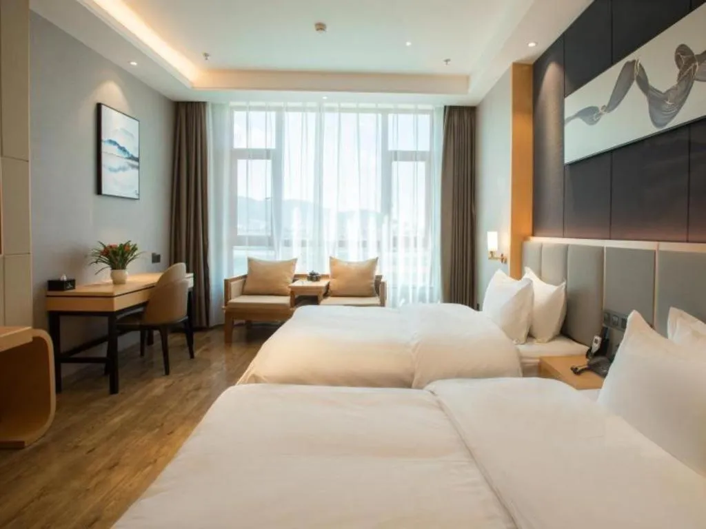 Bed in GreenTree Eastern Hotel Yunnan Shangri-La Yangtang Road