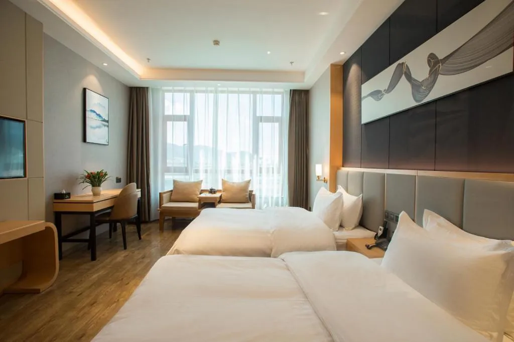 Bed in GreenTree Eastern Hotel Yunnan Shangri-La Yangtang Road