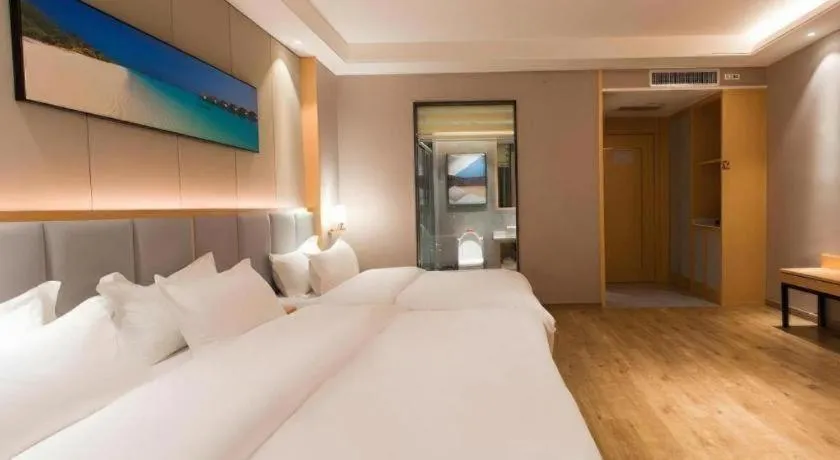 Bed in GreenTree Eastern Hotel Yunnan Shangri-La Yangtang Road