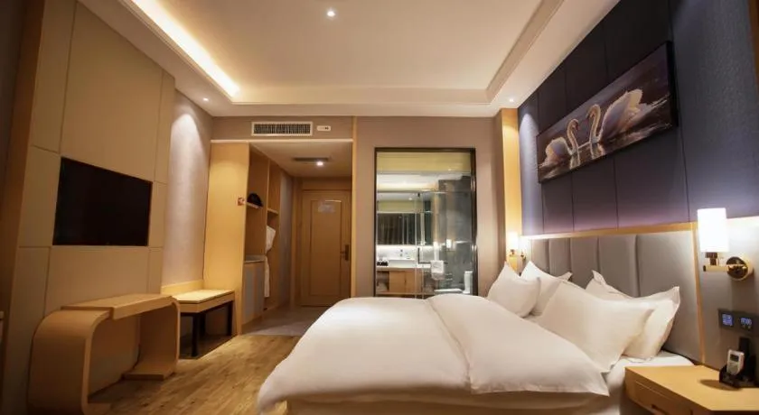 Bed in GreenTree Eastern Hotel Yunnan Shangri-La Yangtang Road