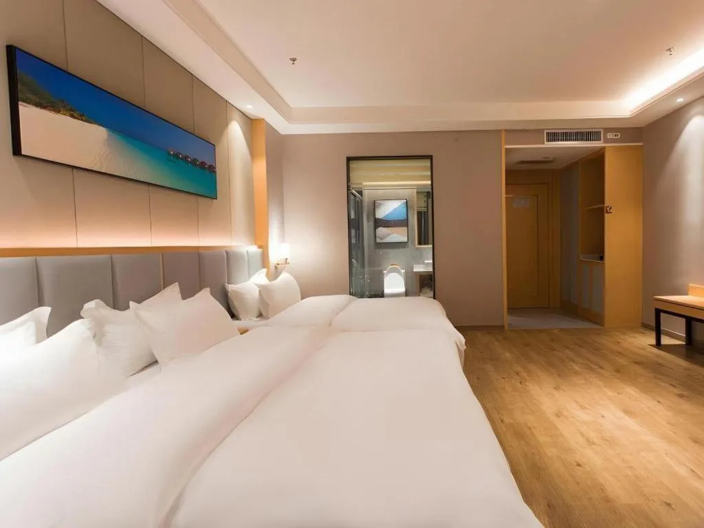 Bed in GreenTree Eastern Hotel Yunnan Shangri-La Yangtang Road