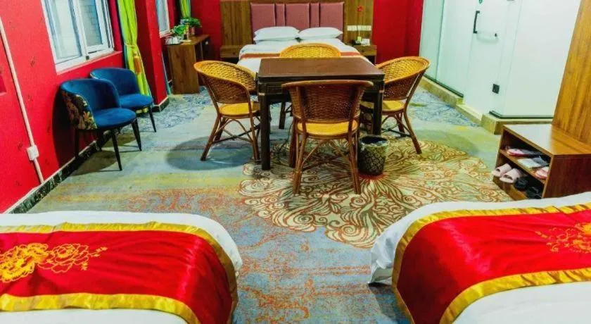 Bed in Shell Hotel Nanyang High-Speed Railway Station Jiangying Airport Huayaocheng