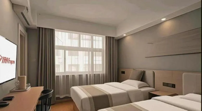 Bed in Shell Hotel Zaozhuang Xinchang Road Bada Market