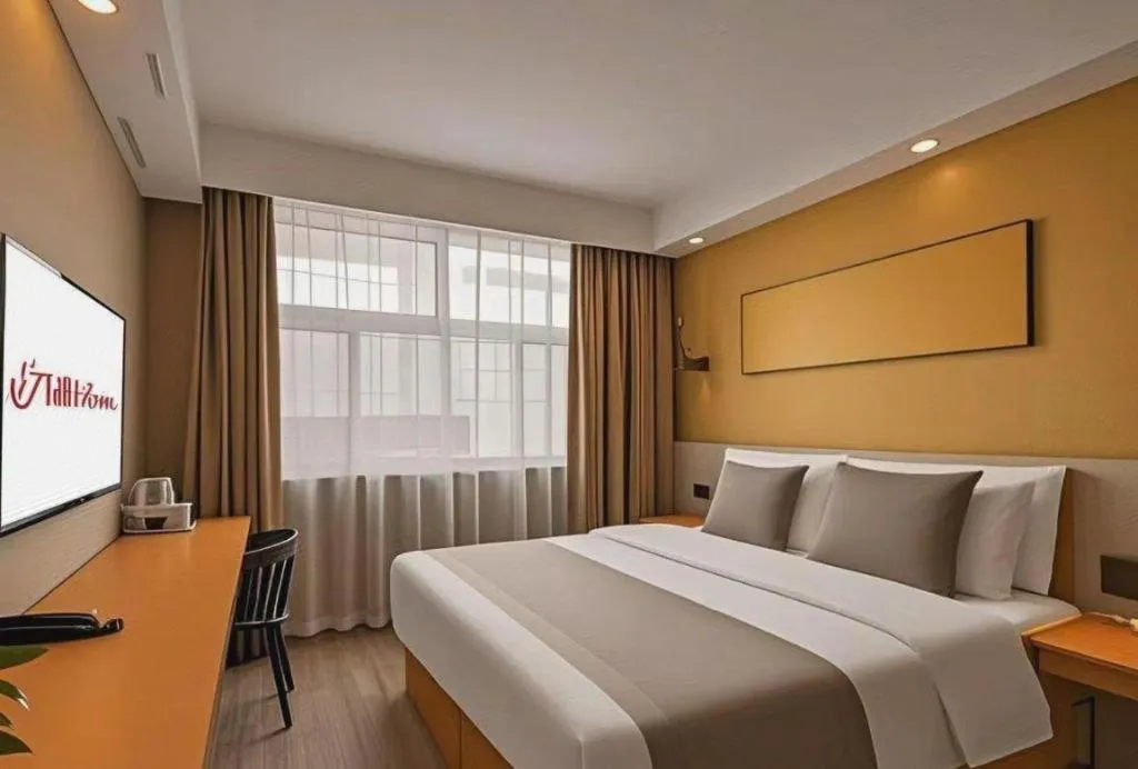 Bed in Shell Hotel Zaozhuang Xinchang Road Bada Market