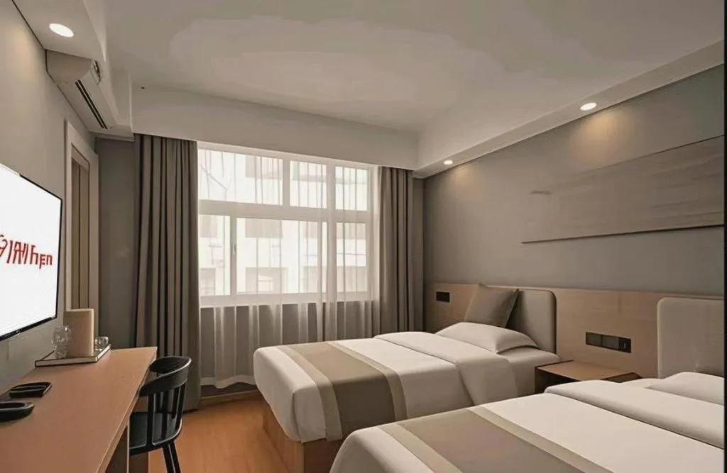 Bed in Shell Hotel Zaozhuang Xinchang Road Bada Market