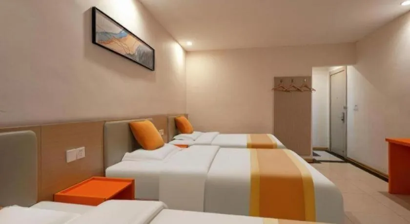 Bed in Shell Hotel Zaozhuang Xinchang Road Bada Market