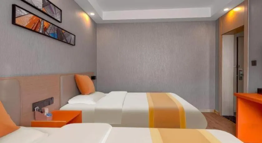 Bed in Shell Hotel Zaozhuang Xinchang Road Bada Market