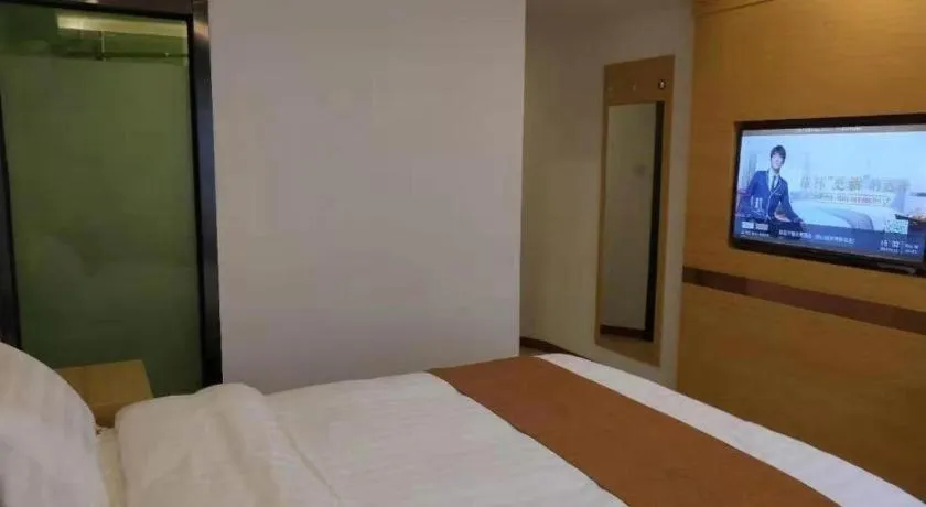 Bed in Shell Hotel Beijing Fangshan District Chengguan Metro Station