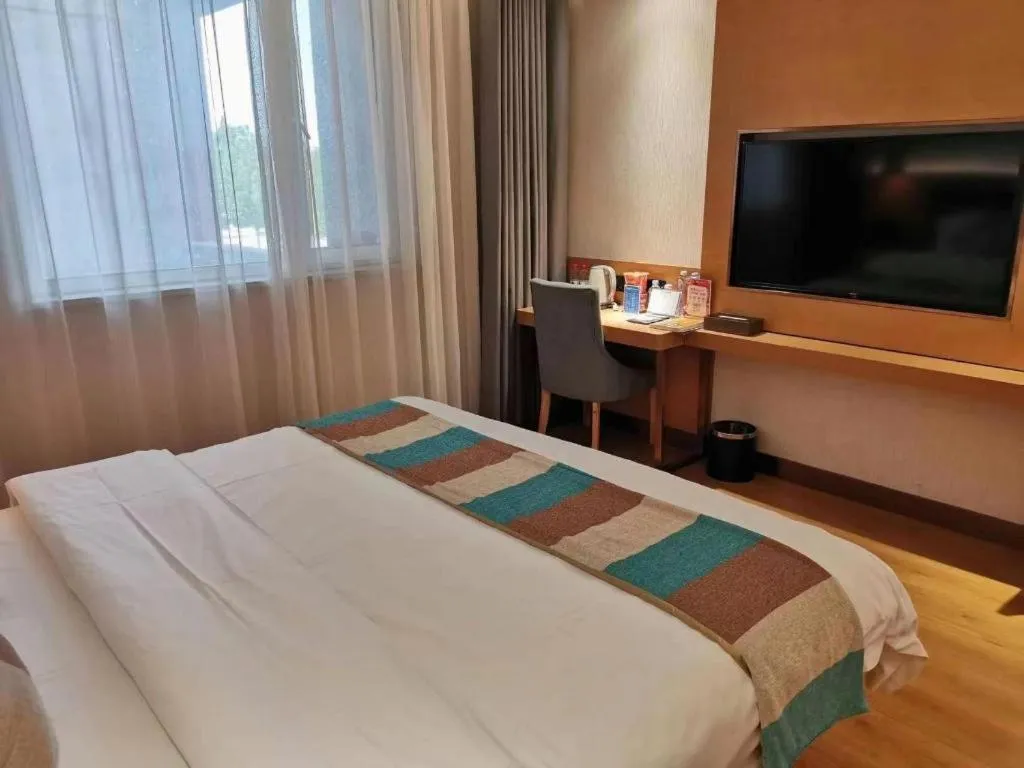 Bed in GreenTree Inn Heze Shan County New Bus Station