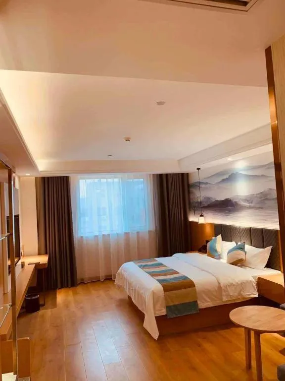 Bed in GreenTree Inn Heze Shan County New Bus Station