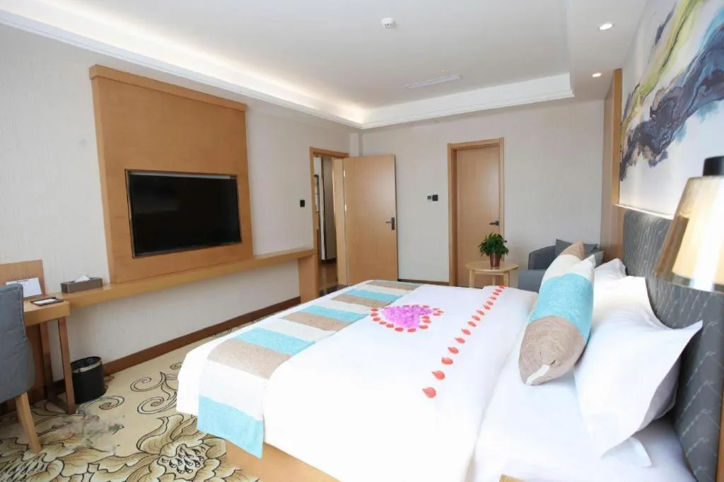 Bed in GreenTree Inn Heze Shan County New Bus Station