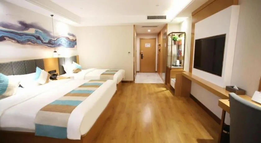 Bed in GreenTree Inn Heze Shan County New Bus Station