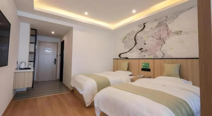 Bed in Vatica Hotel Huangshan South Gate Terminal Station