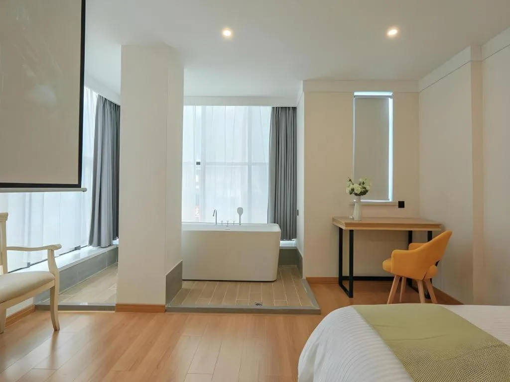 Bed in Vatica Hotel Huangshan South Gate Terminal Station