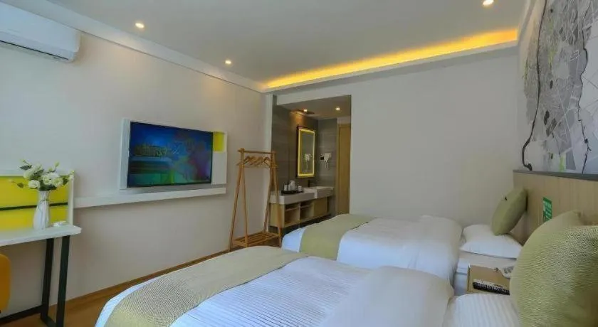 Bed in Vatica Hotel Huangshan South Gate Terminal Station