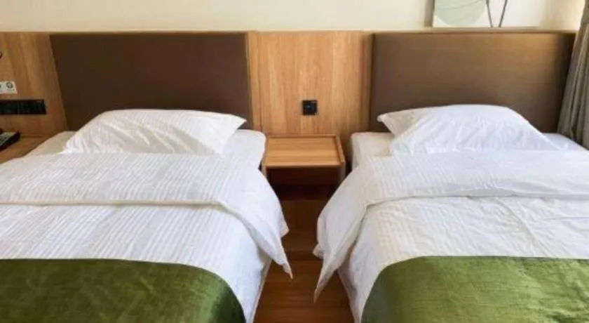 Bed in GreenTree Inn Express Beijing Fangshan District Doudian Road Jin Yuan
