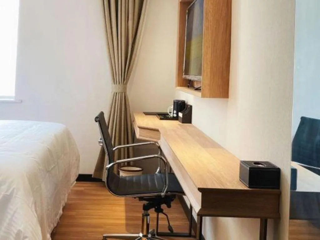 Bed in GreenTree Inn Express Beijing Fangshan District Doudian Road Jin Yuan