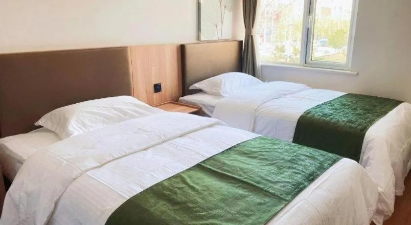Bed in GreenTree Inn Express Beijing Fangshan District Doudian Road Jin Yuan