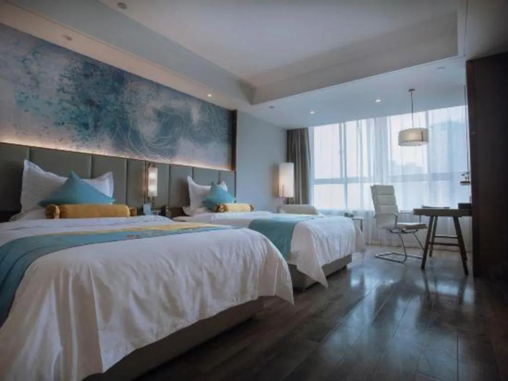 Bed in GreenTree Eastern Hotel Suqian Sihong Executive Center